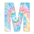 Tie-Dye Letter M Fabric Panel - ineedfabric.com