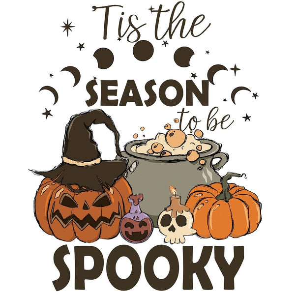 Tis the Spooky Season Fabric Panel - ineedfabric.com