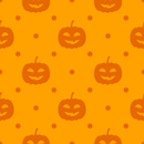 Tone on Tone Halloween Pumpkins Fabric - Orange - ineedfabric.com