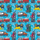 Tonka Trucks Fabric - Blue - ineedfabric.com