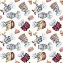 Tossed Baker Gnomes & Food Fabric - ineedfabric.com