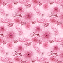 Tossed Cherry Sakura Flower Fabric - Pink - ineedfabric.com