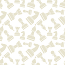 Tossed Chess Pieces Tone on Tone Fabric - ineedfabric.com