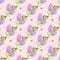 Tossed Lilac Bouquets Fabric - Pink - ineedfabric.com