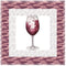 Tossed Merlot Wine Glass Wall Hanging 42" x 42" - ineedfabric.com