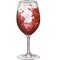 Tossed Red Wine Glass Fabric Panel - ineedfabric.com