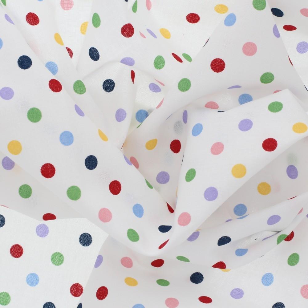 Riley Blake Rainbow Medium Dots Fabric- Half Yard Cut