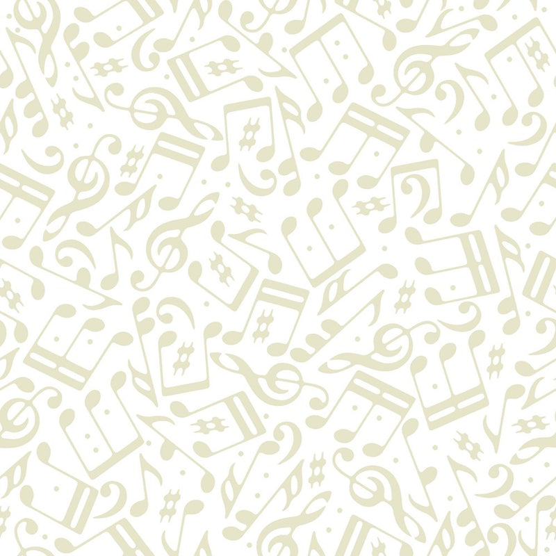 Treble Clefs & Music Notes Tone on Tone Fabric - ineedfabric.com
