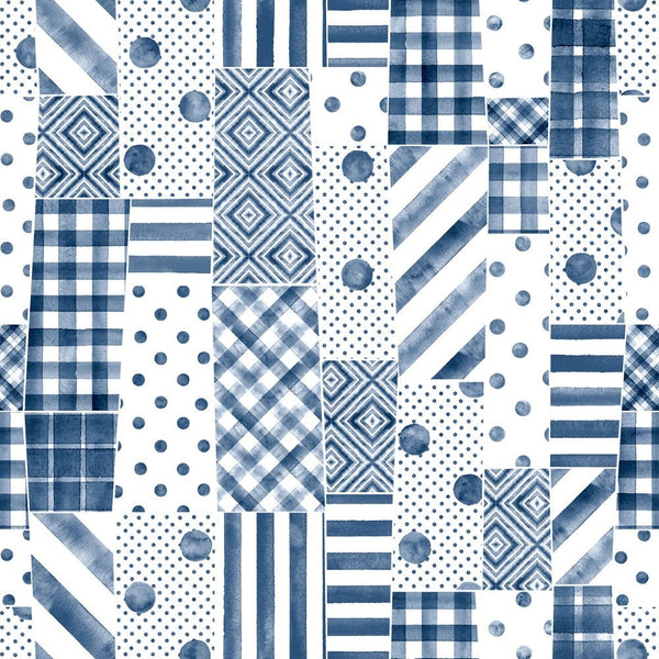 Trendy Patchwork Pattern 1 Fabric - ineedfabric.com
