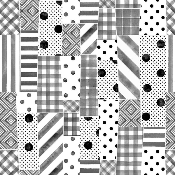 Trendy Patchwork Pattern 6 Fabric - ineedfabric.com