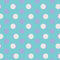 Tri-Color Retro Polka Dots Fabric - Blue/White/Purple - ineedfabric.com