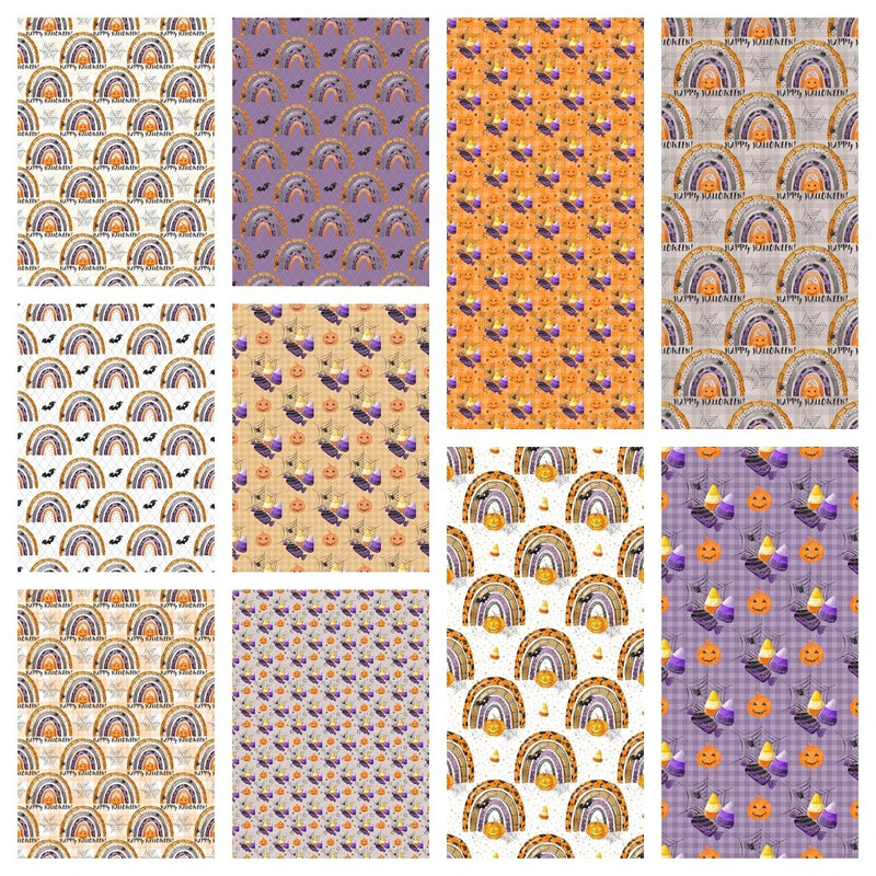 Trick-Or-Treat Fabric Collection - 1 Yard Bundle - ineedfabric.com