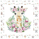 Tropical Cartoon Animals Pillow Fabric Panels - ineedfabric.com