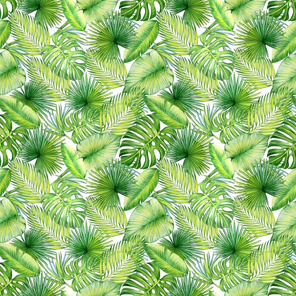 Tropical Leaves Fabric - ineedfabric.com