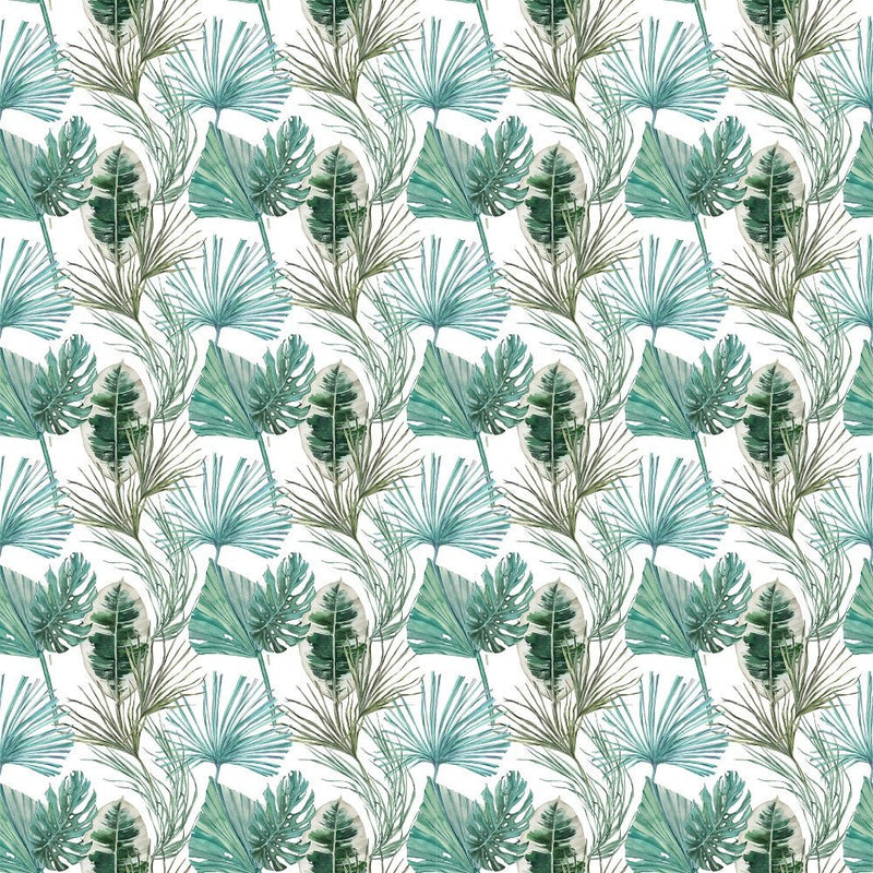 Tropical Love Leaves Fabric - Multi - ineedfabric.com