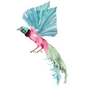 Tropical Love Parrot with Blue Wings Fabric Panel - ineedfabric.com