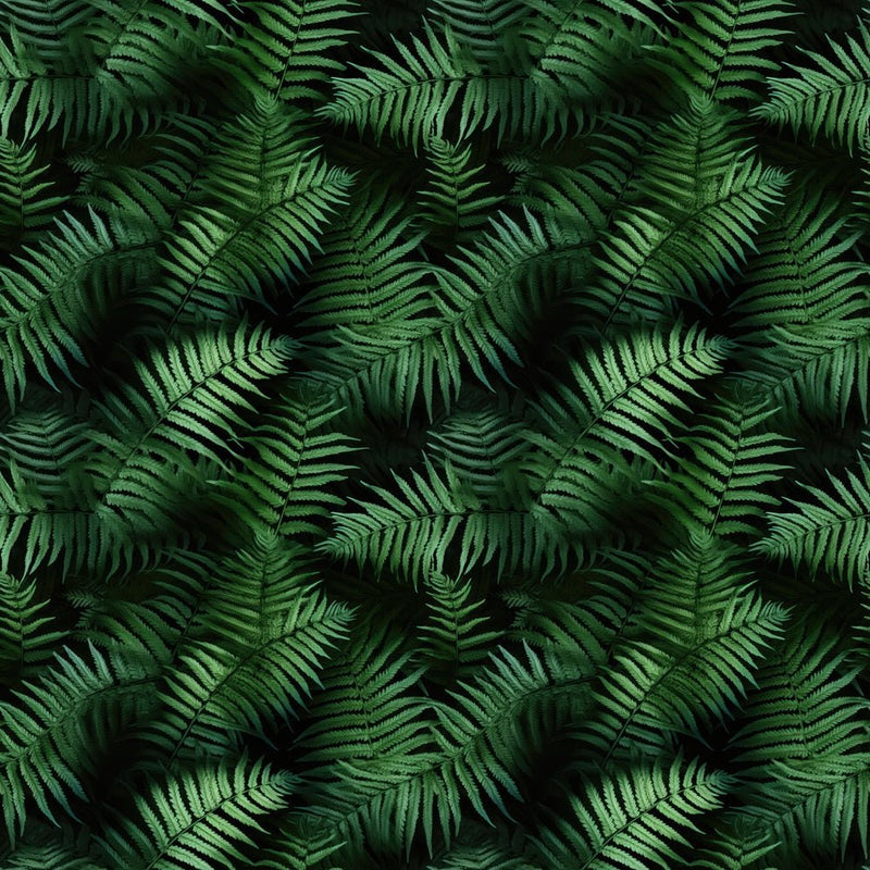 Tropical Packed Leafy Green Fabric - ineedfabric.com