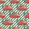 Trucks & Trees Striped Fabric - Green - ineedfabric.com