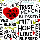 Trust in the Lord Fabric - ineedfabric.com