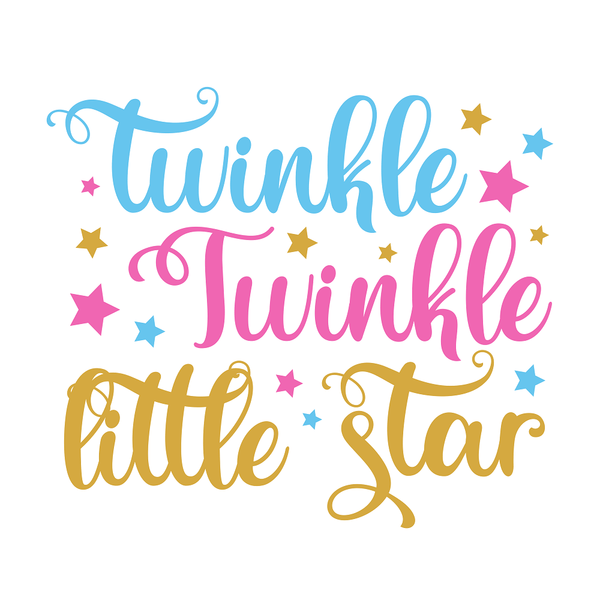 Twinkle Twinkle Little Star Fabric Panel - ineedfabric.com