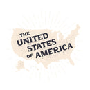 United States Of America Map Fabric Panel - ineedfabric.com