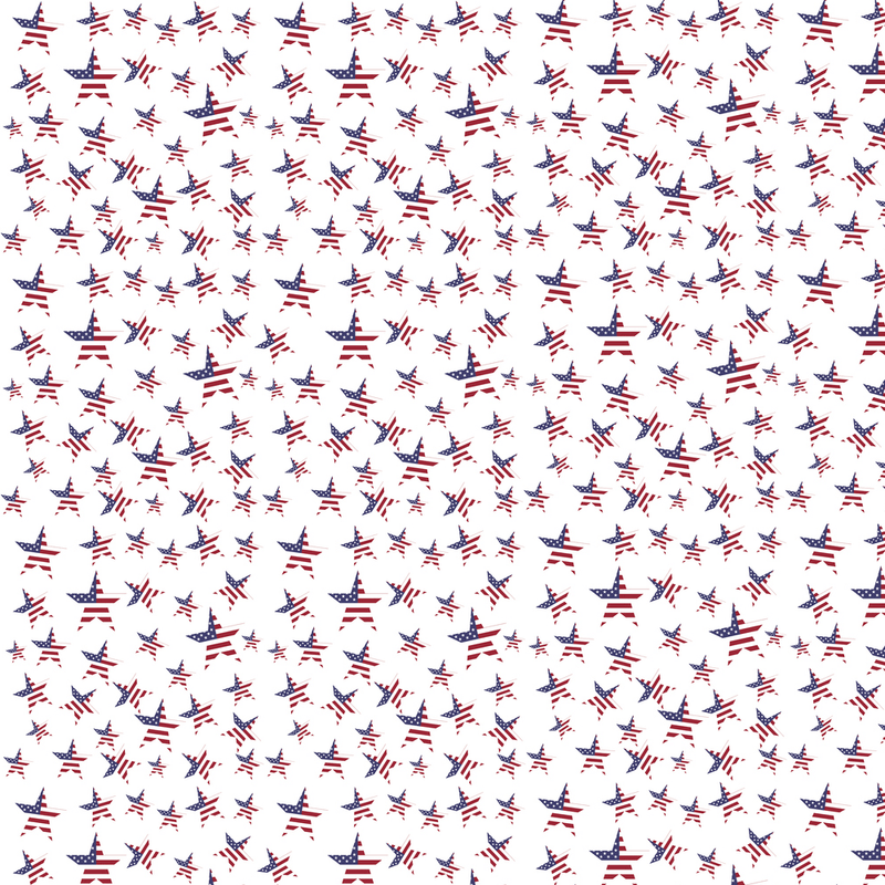 USA Flag Stars Fabric - Multi - ineedfabric.com
