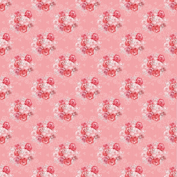 Valentine Bouquet Fabric - ineedfabric.com