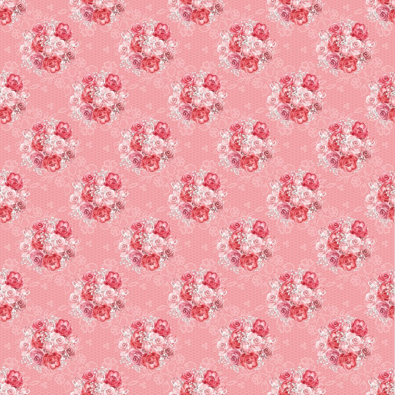 Valentine Bouquet Fabric - ineedfabric.com