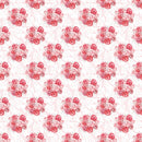 Valentine Bouquet on Vine Fabric - White - ineedfabric.com
