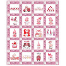 Valentine Gnome Quilt - 50” x 61 1/2" - ineedfabric.com