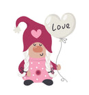 Valentine Gnome With Balloon Fabric Panel - ineedfabric.com