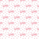Valentine Love Font Fabric - ineedfabric.com
