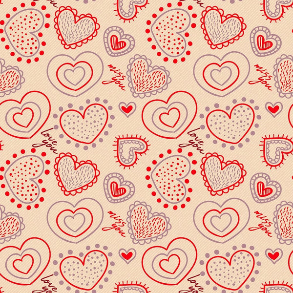 Valentine's Day Pattern 11 Fabric - ineedfabric.com