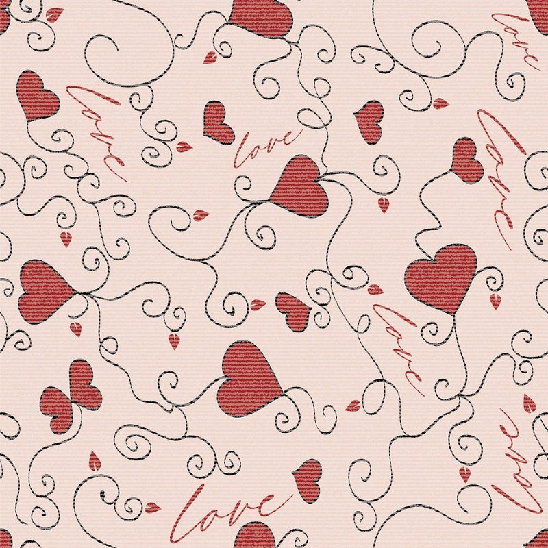 Valentine's Day Pattern 12 Fabric - ineedfabric.com