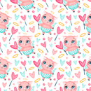 Valentine's Day Pigs Fabric - ineedfabric.com