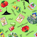 Vegetable Medley Veggie Toss Fabric - ineedfabric.com