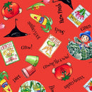 Vegetable Medley Veggie Toss Fabric - ineedfabric.com