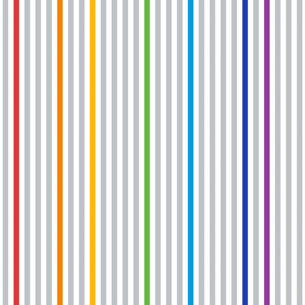 Vertical Stripe Fabric - Multi/Gray - ineedfabric.com