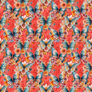 Vibrant Butterflies & Floral Fabric - ineedfabric.com