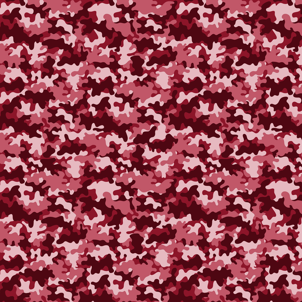 Vibrant Camouflage Fabric - Red - ineedfabric.com