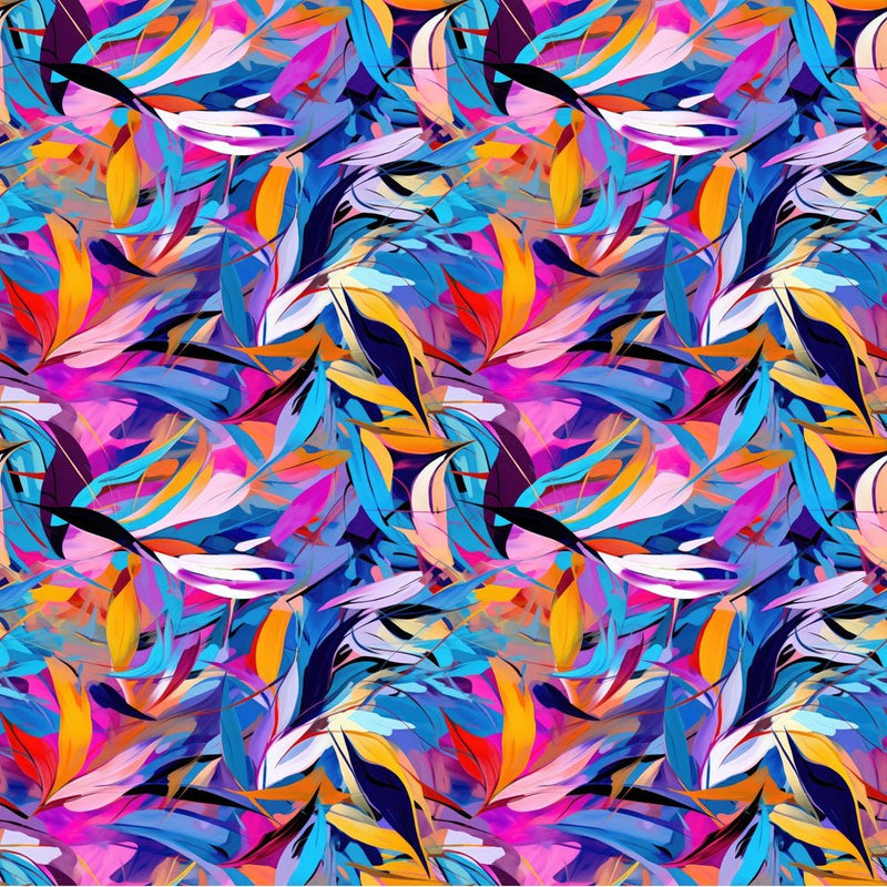 Vibrant Neon Abstract Fabric - ineedfabric.com