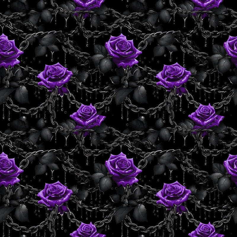 Vibrant Purple Rose Fabric - ineedfabric.com