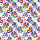 Vibrant Rainbow Sneakers Fabric - ineedfabric.com