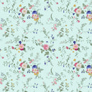 Victorian Floral Fabric - Blue - ineedfabric.com