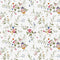Victorian Floral Fabric - White - ineedfabric.com