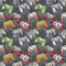 Video Game Controller Fabric - Grey - ineedfabric.com