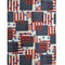 Vintage American Flag Pieces Fabric - ineedfabric.com