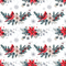 Vintage Christmas Cardinal Fabric - ineedfabric.com