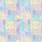 Vintage Colorful Inscriptions Fabric - ineedfabric.com