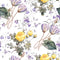 Vintage Floral Dreams Summer Dream Fabric - White - ineedfabric.com